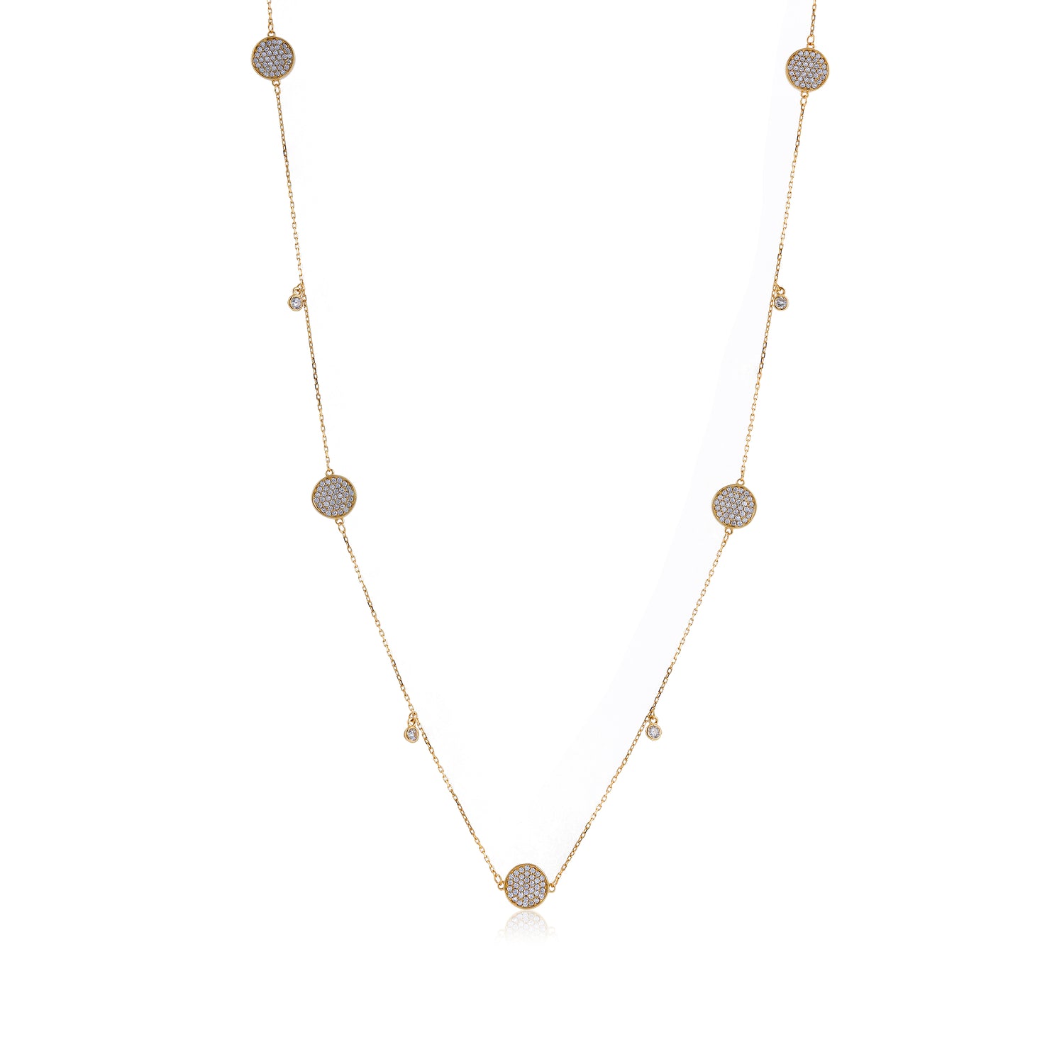 Timeless Yellow Gold Inspired Flower 925 Sterling Silver Chain for Women