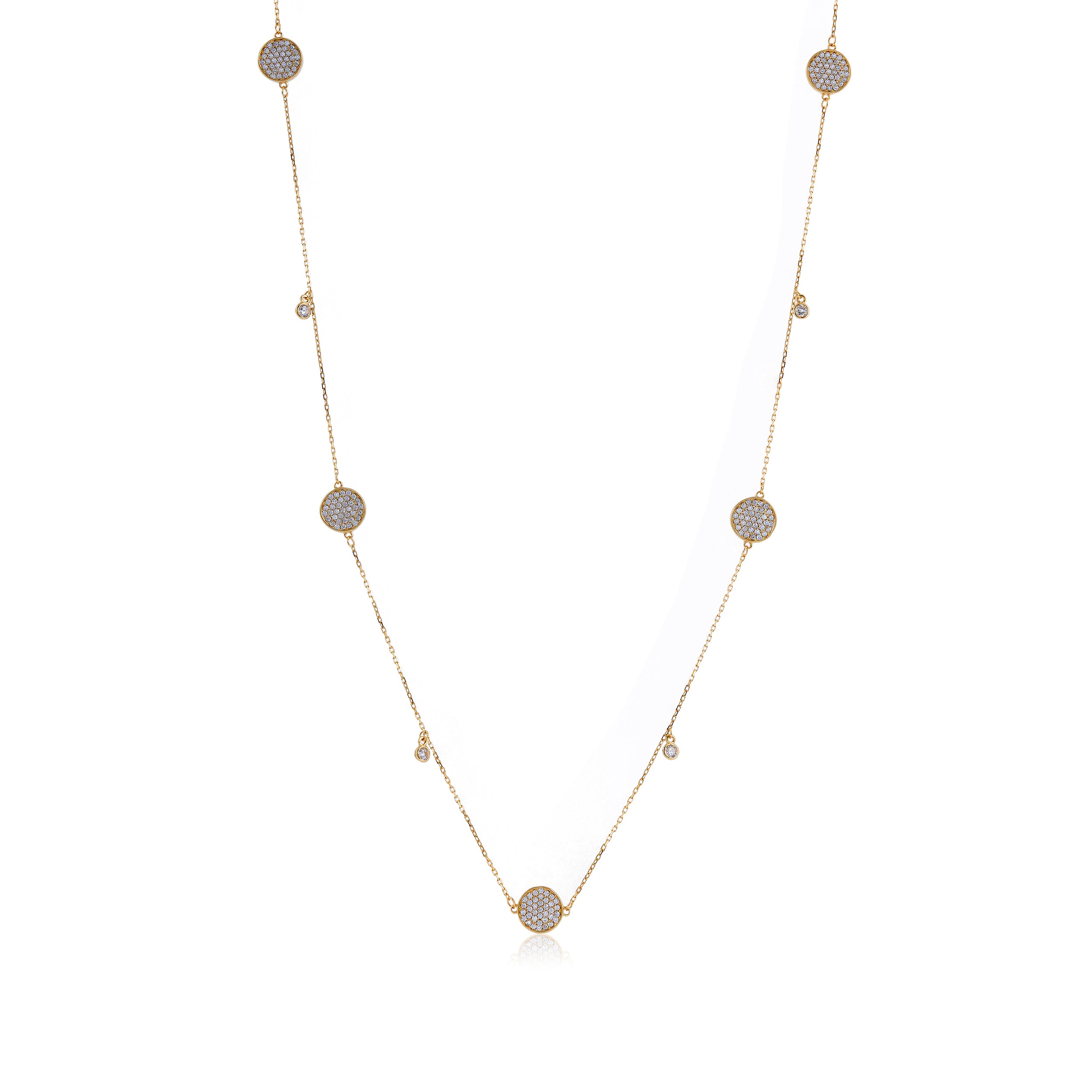 Timeless Yellow Gold Inspired Flower 925 Sterling Silver Chain for Women