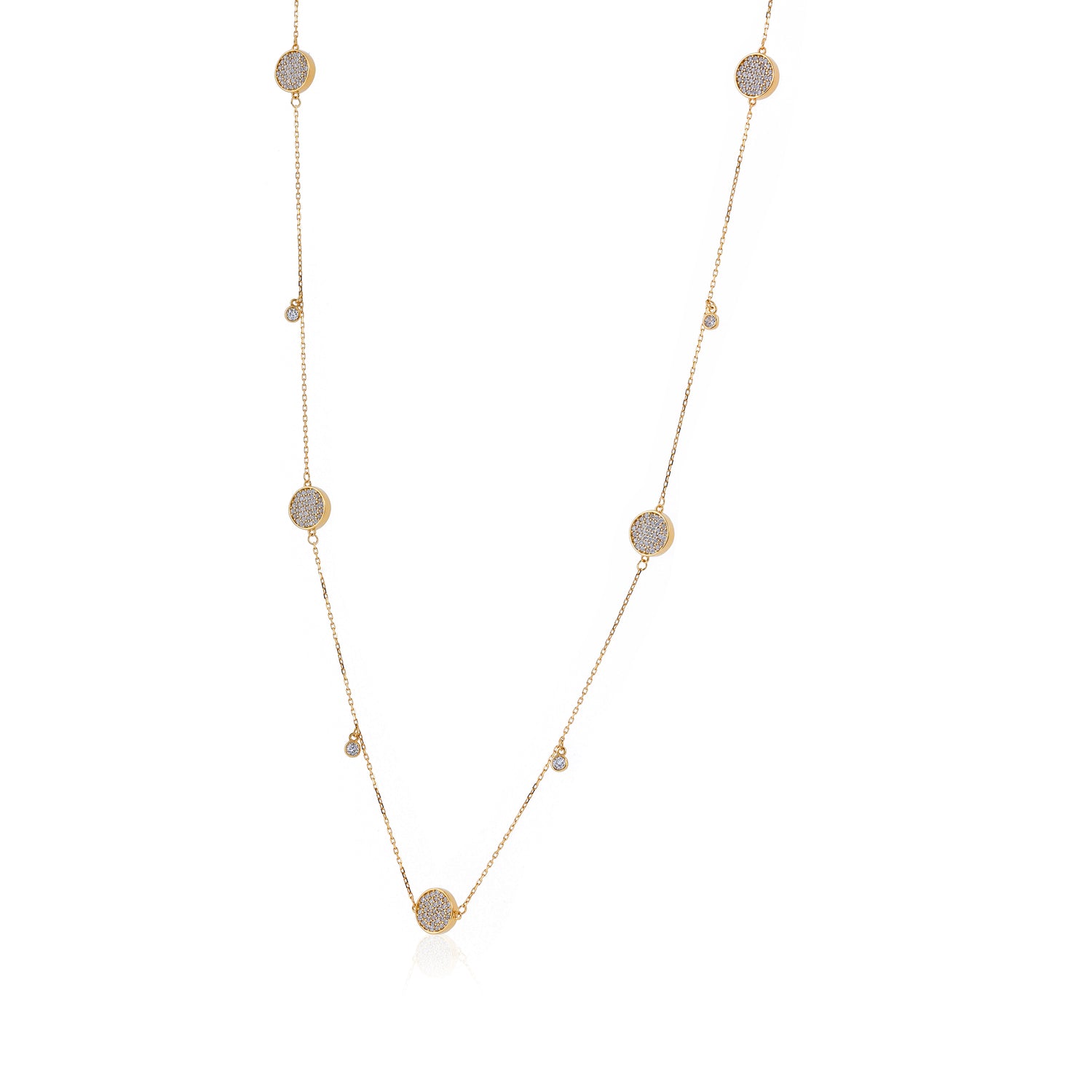 Timeless Yellow Gold Inspired Flower 925 Sterling Silver Chain for Women