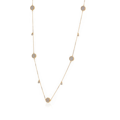 Timeless Yellow Gold Inspired Flower 925 Sterling Silver Chain for Women