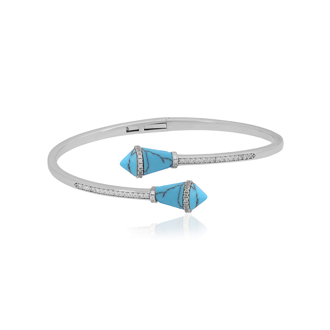 Torquoise Serpent Beauty 925 Sterling Silver Kada for women