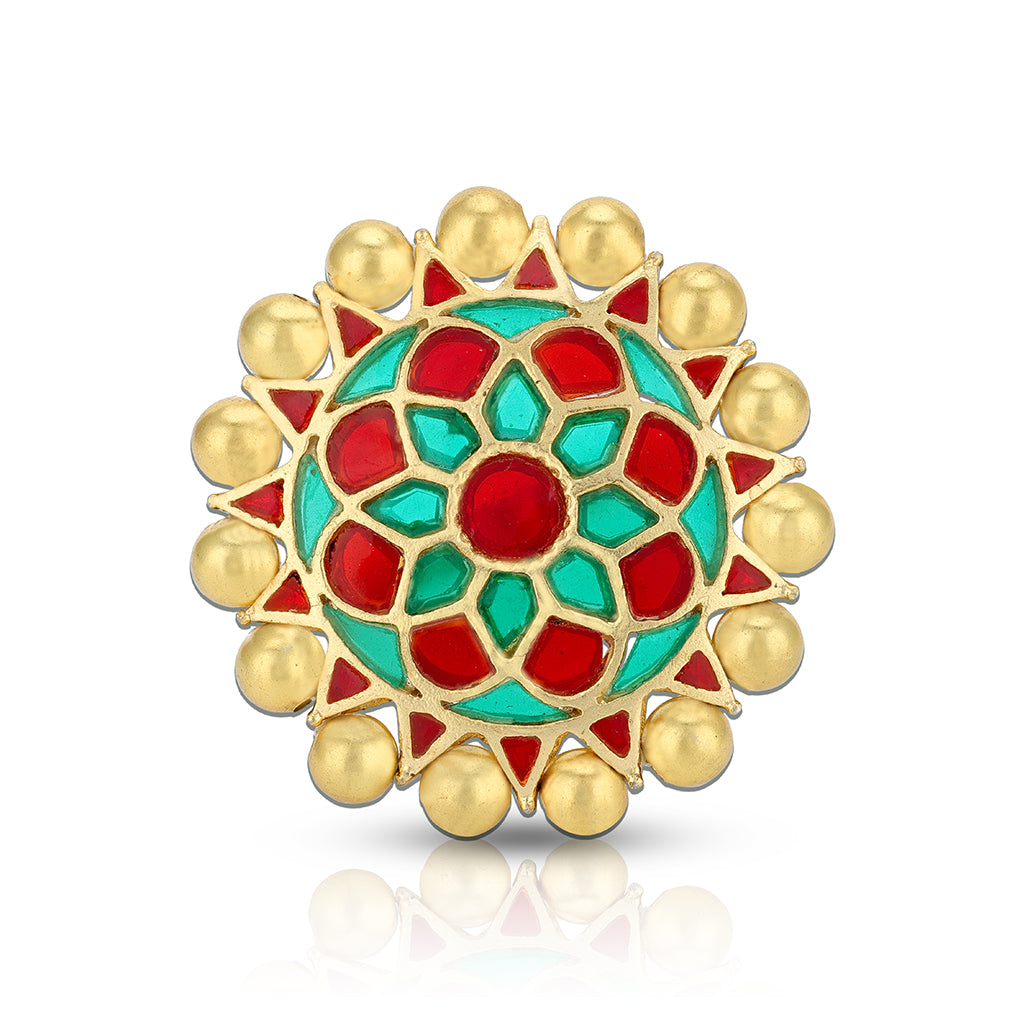Traditional Floral Elegance 925 Sterling Silver Ring