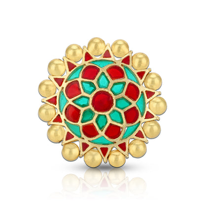 Traditional Floral Elegance 925 Sterling Silver Ring
