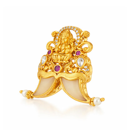 Traditional South Indian Goddess Lakshmi 925 Sterling Silver Pendant