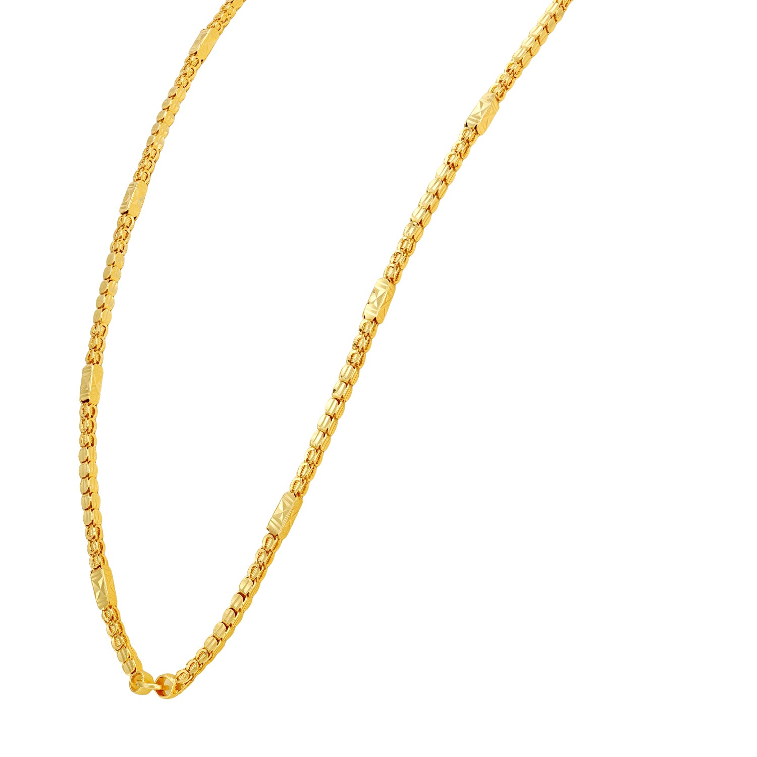 Traditional Decorative Box Link Pattern 925 Sterling Silver Chain for Women