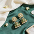 Traditional Kundan Jhumka 925 Sterling Silver Earrings