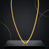 Traditional Smooth Snake 925 Sterling Silver Gold Plated Thali Chain for Women
