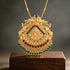 Traditional Temple Peacock Gold Plated Silver Pendant