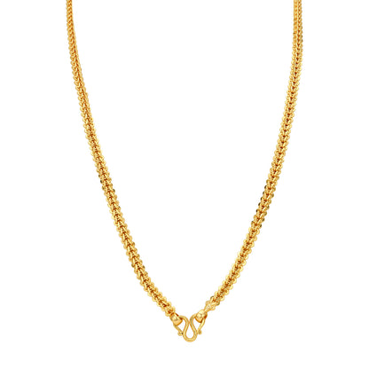 Traditional Wheat Chain Texture 925 Sterling Silver Thali Chain for Women