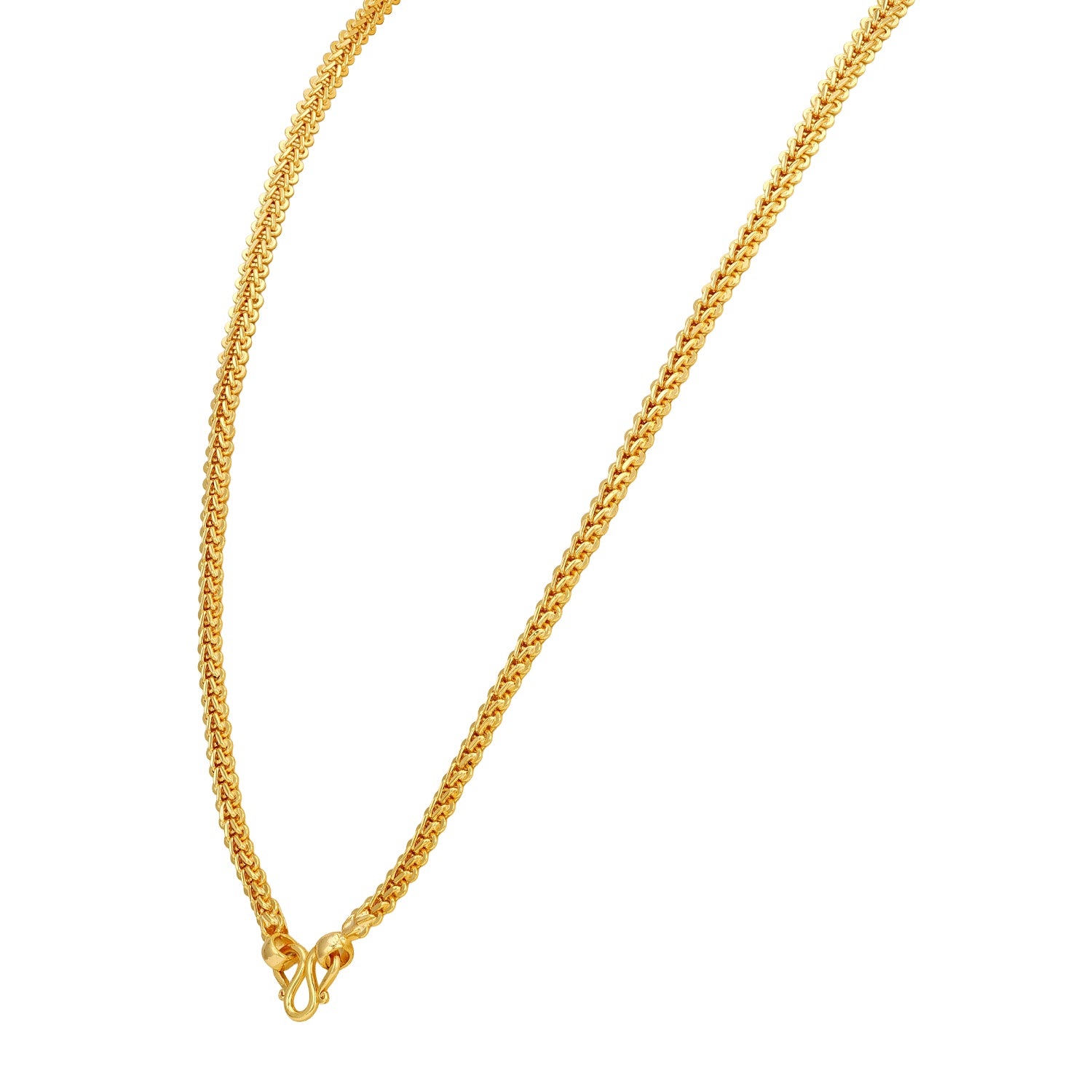 Traditional Wheat Chain Texture 925 Sterling Silver Thali Chain for Women