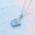 Travel Lens 925 Sterling Silver Blue Camera Pendant