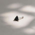 Triangle Black Gemstone Silver Nosepin