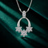 Triple Flower Cluster Sterling Silver Pendant