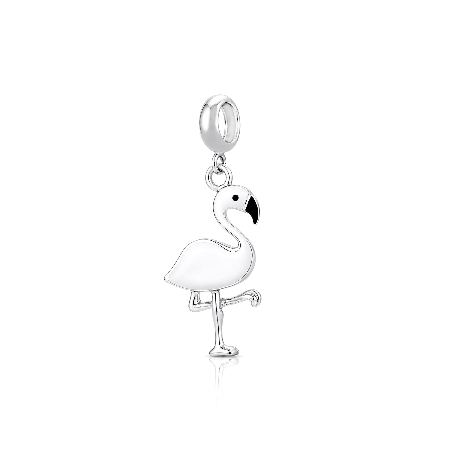 Tropical Bird 925 Sterling Silver Charm Pendant