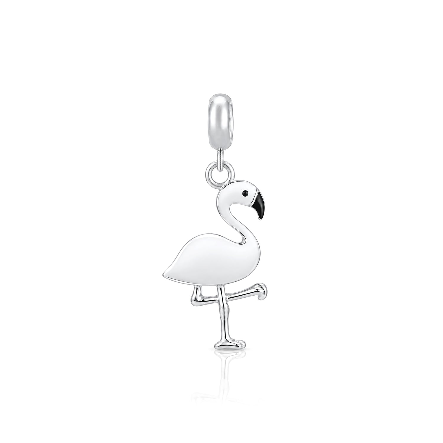 Tropical Bird 925 Sterling Silver Charm Pendant