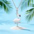 Tropical Bird 925 Sterling Silver Charm Pendant
