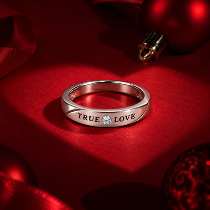 True Love Band Sterling Silver Ring