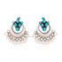 Turquoise Beads Sterling Silver Stud