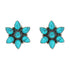 Turquoise Blooming Beauty Oxidised 925 Earrings