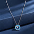 Twin Dolphins Rhodium Plated Eternal Water Chain Pendants