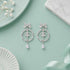 Twinkling Ballet Bow 925 Sterling Silver Earring