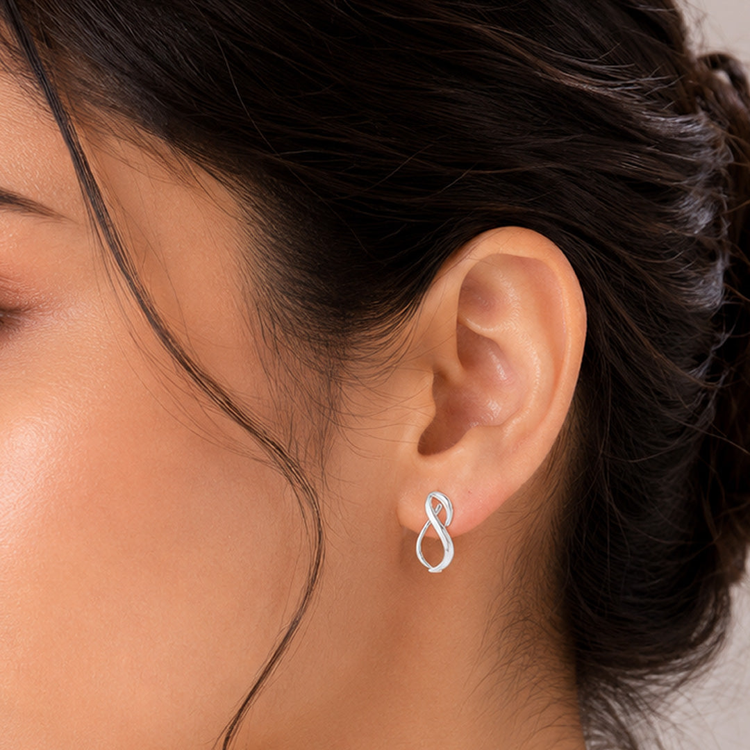 Twisted Teardrop Flow 925 Sterling Silver Statement Earrings