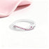 Twisted Pink Stone 925 Sterling Silver Ring for Women