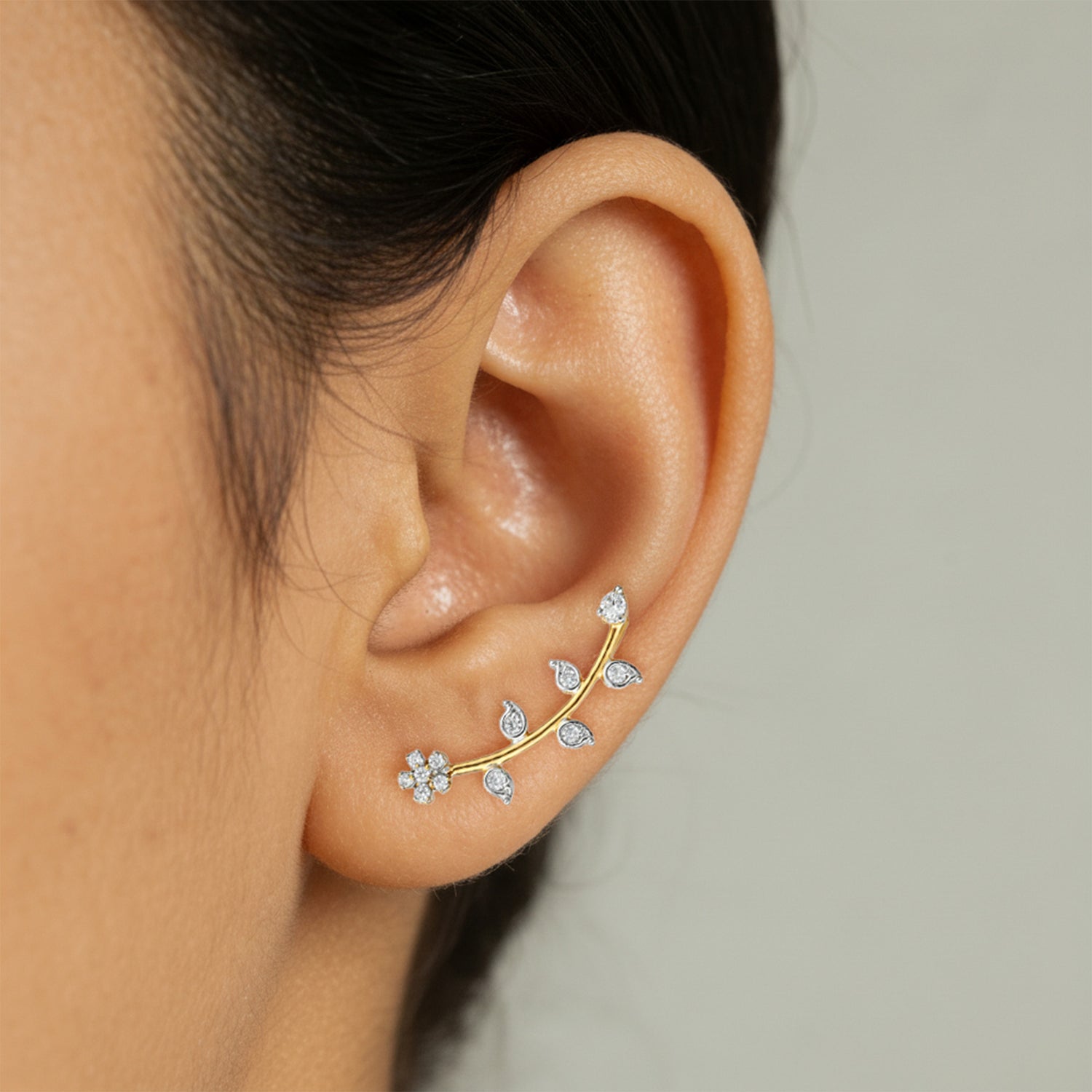 Twisting Bloom 925 Sterling Silver Statement Earrings for Women