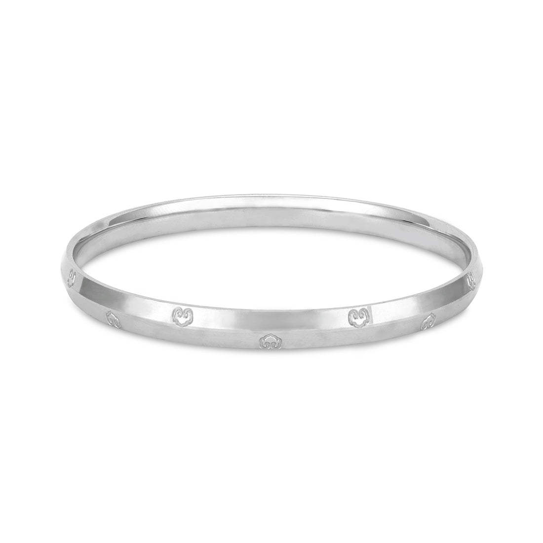 Unique Flat Band 925 Sterling Silver Kada for Men