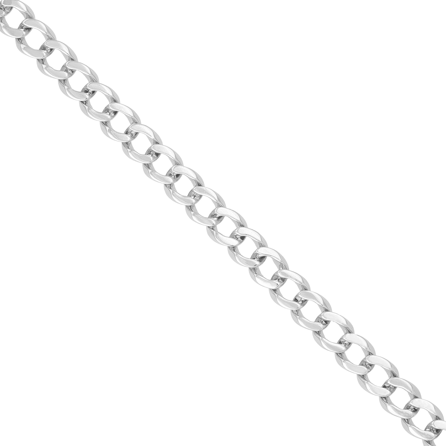 925 Sterling Silver Metro Luxe Cuban Style Statement Rhodium Plated Bracelet for Men