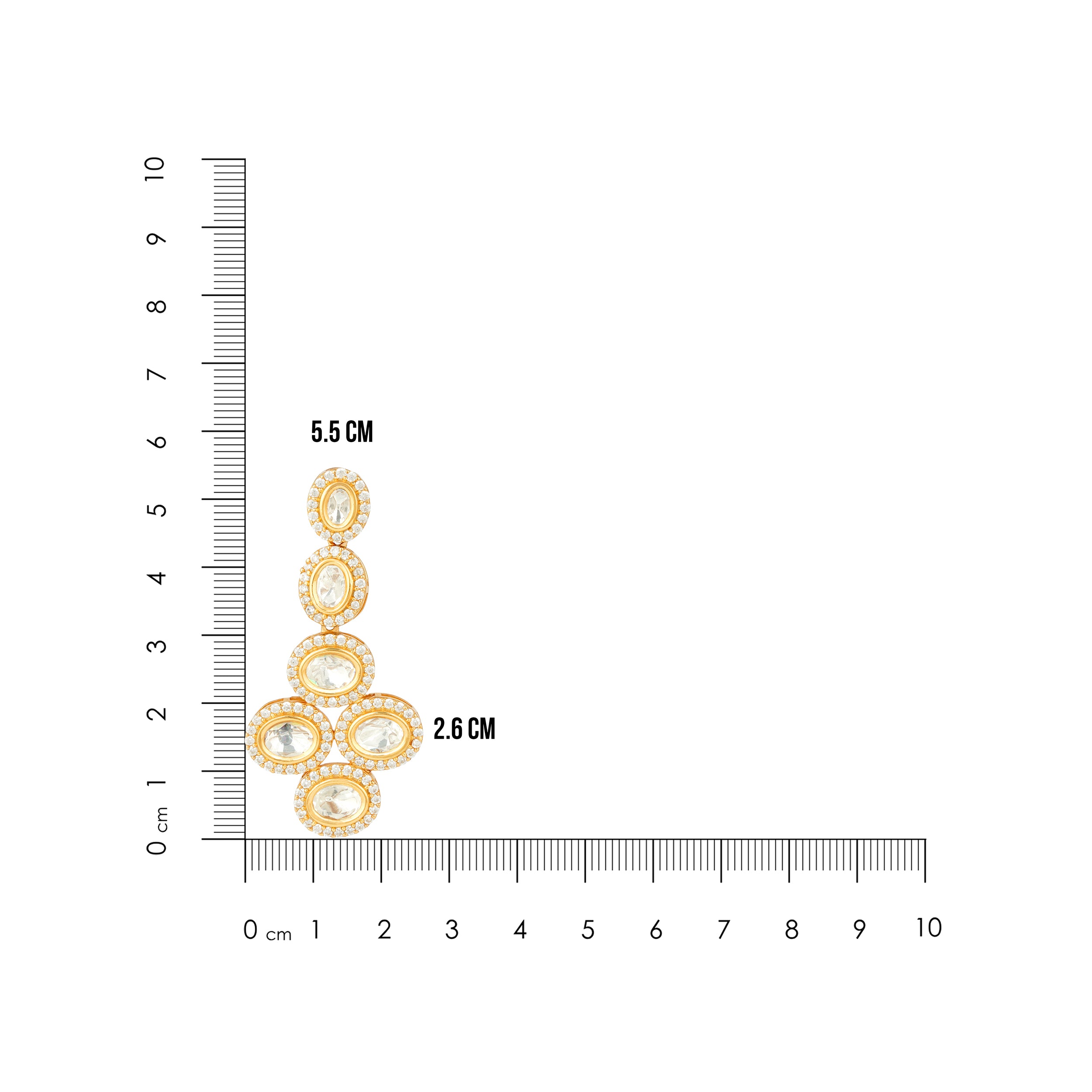 925 Sterling Silver Elite Oval Symphony Earrings for Women