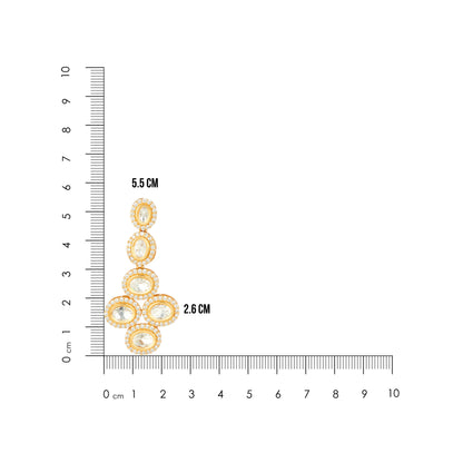 925 Sterling Silver Elite Oval Symphony Earrings for Women