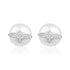 Valentine Honeybee 925 Sterling Silver White Pearl Stud for Women