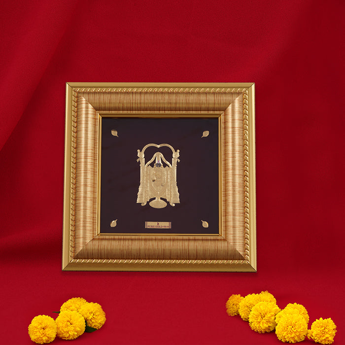 Venkatesha Perumal Fine Gold Photo Frame