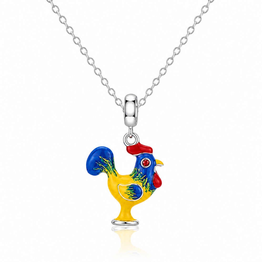 Vibrant RoosterCharm 925 Sterling Silver Signature Pendant