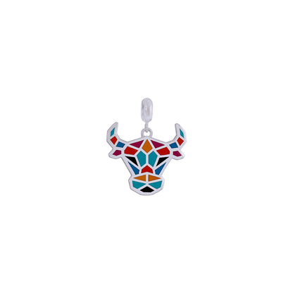 Vibrant Mosaic Bovine Pendant IM0207_1