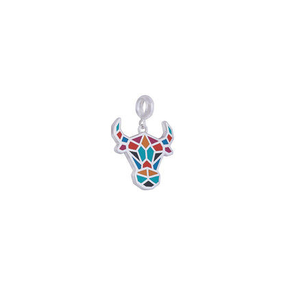 Vibrant Mosaic Bovine Pendant IM0207_2