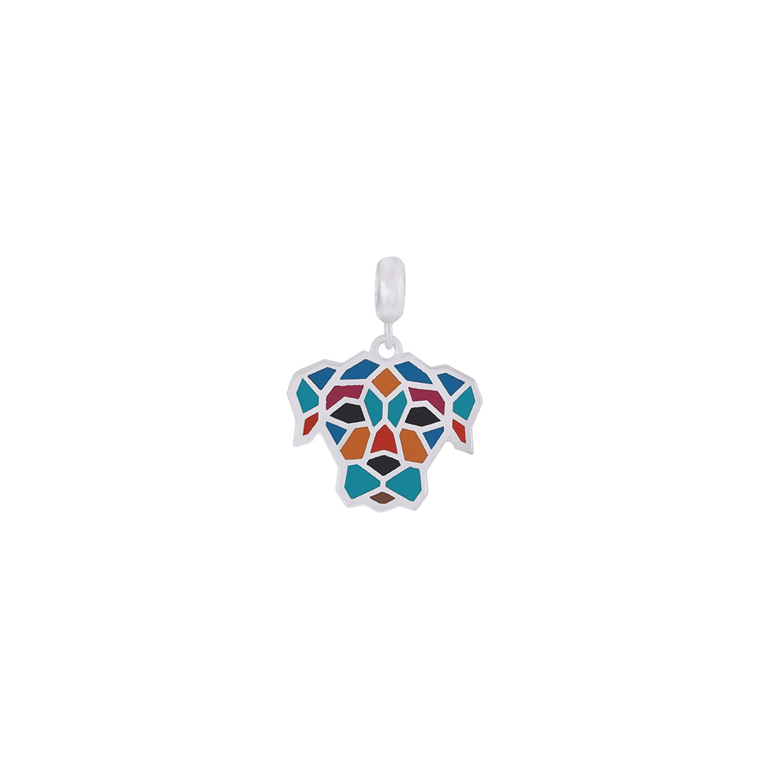 Vibrant Mosaic Dog Pendant_ M0206_1