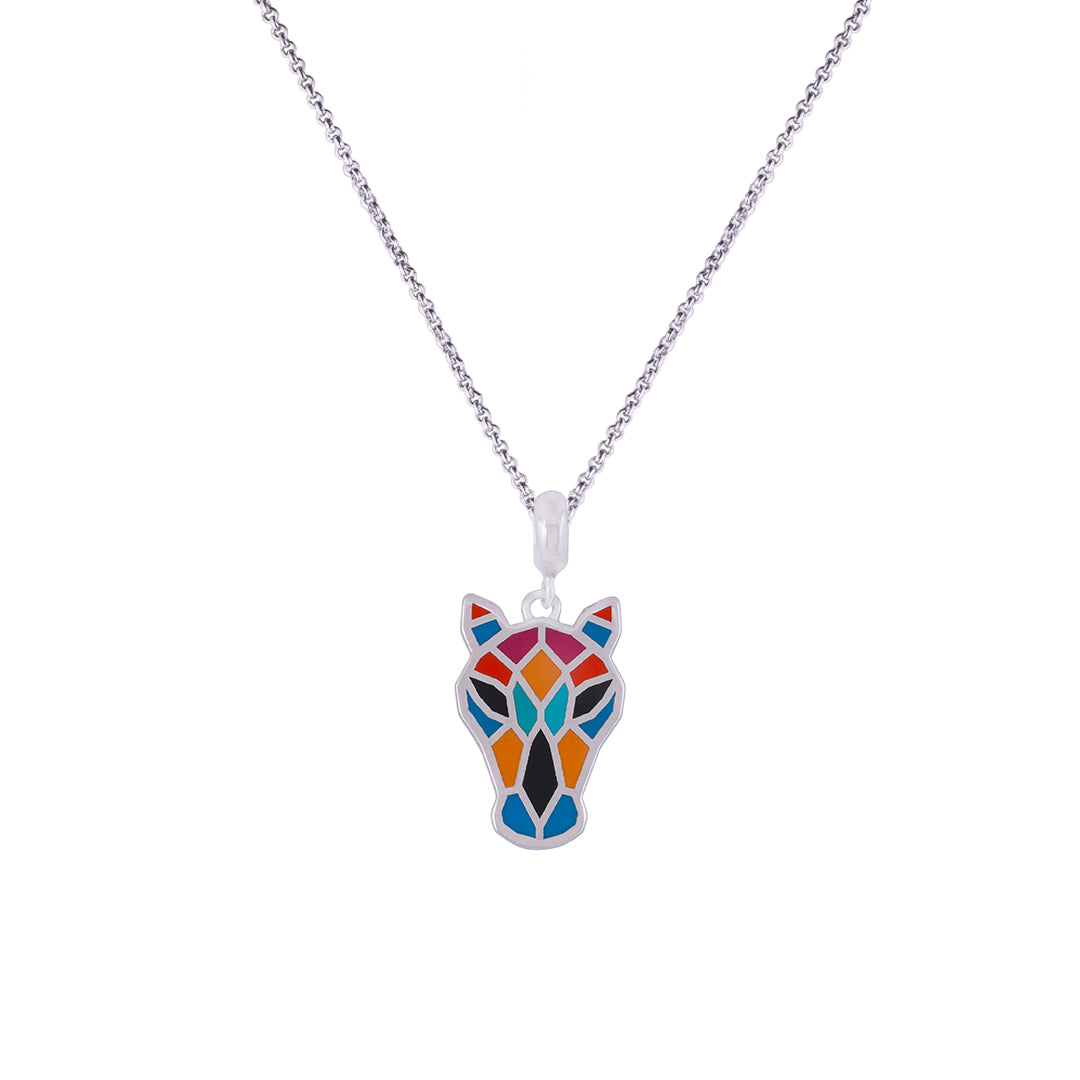 Vibrant Mosaic Horse Pendant IM0203__1_C