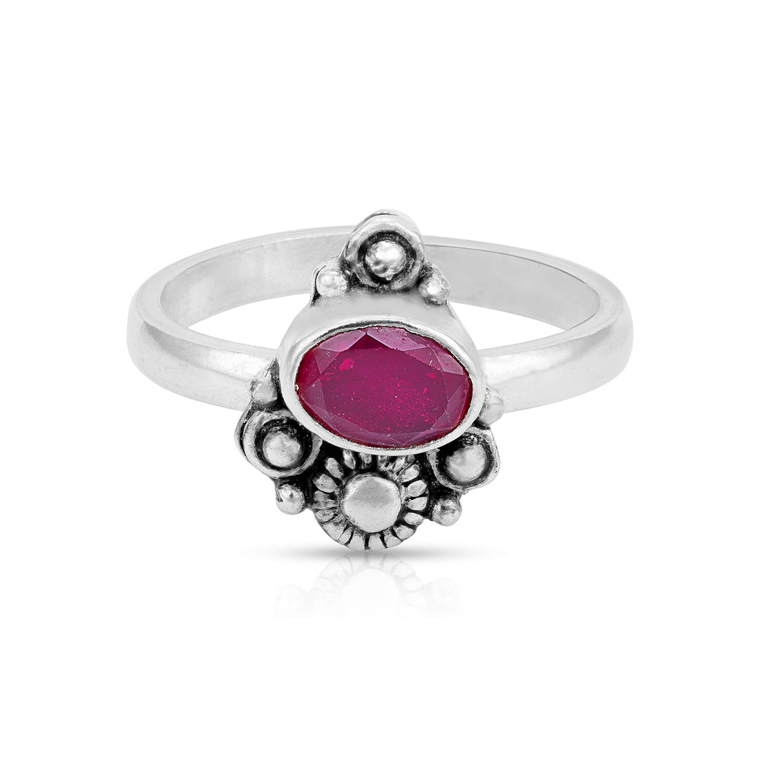 Vintage Inspired Floral Aesthetic 925 Sterling Silver Oxidised Toe Ring for Women