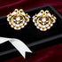 Vintage Pearl Peacock 925 Sterling Silver Designer Earrings