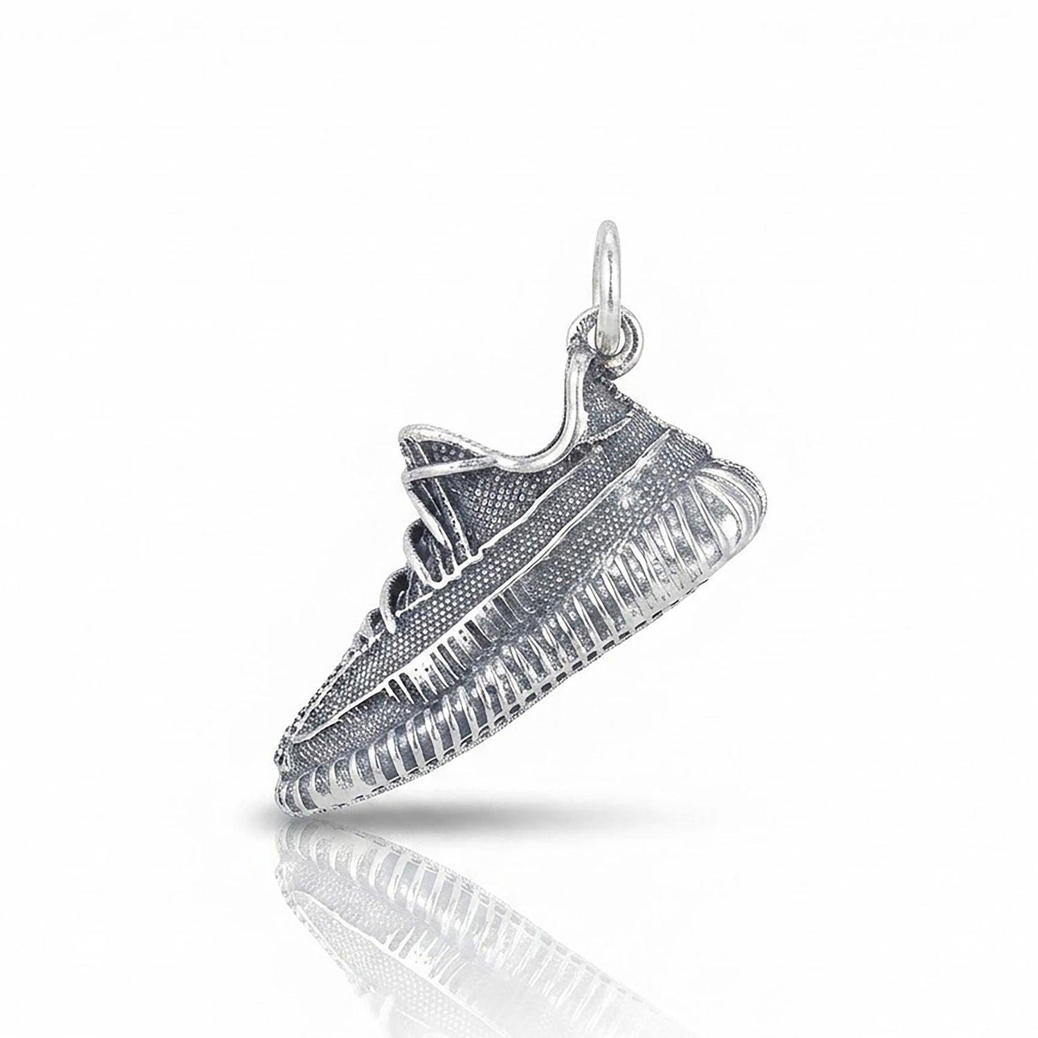 Vintage Running Shoe 925 Sterling SilverStatement Pendant