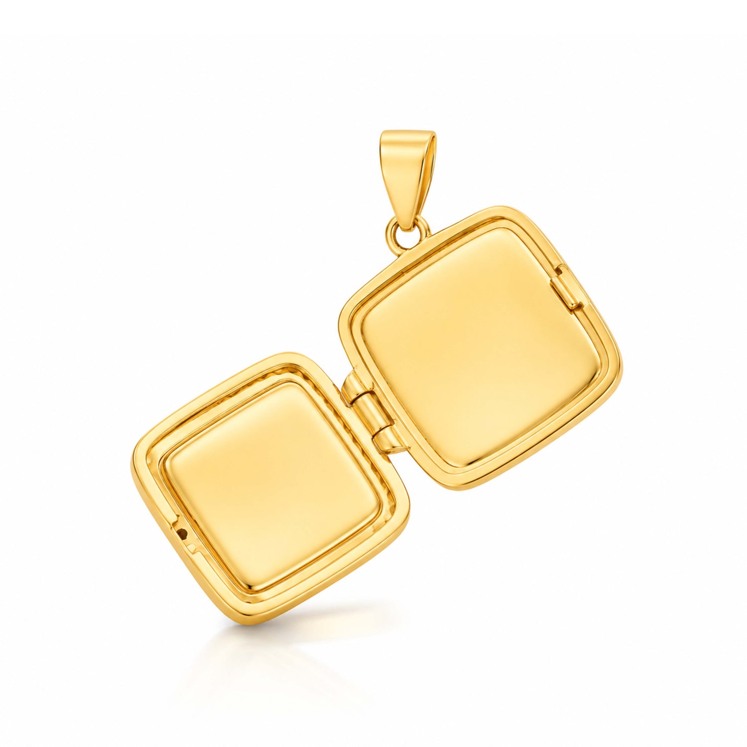 Vintage Square Cushion Locket Pendant