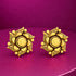 Vintage Textured Swirl Chakra Motif Silver Earring