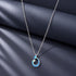 Whale Tail Ocean Wave Fusion Rhodium Plated 925 Chain Pendants
