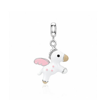 Whimsical Flying Unicorn 925 SterlingSilver Signature Pendant
