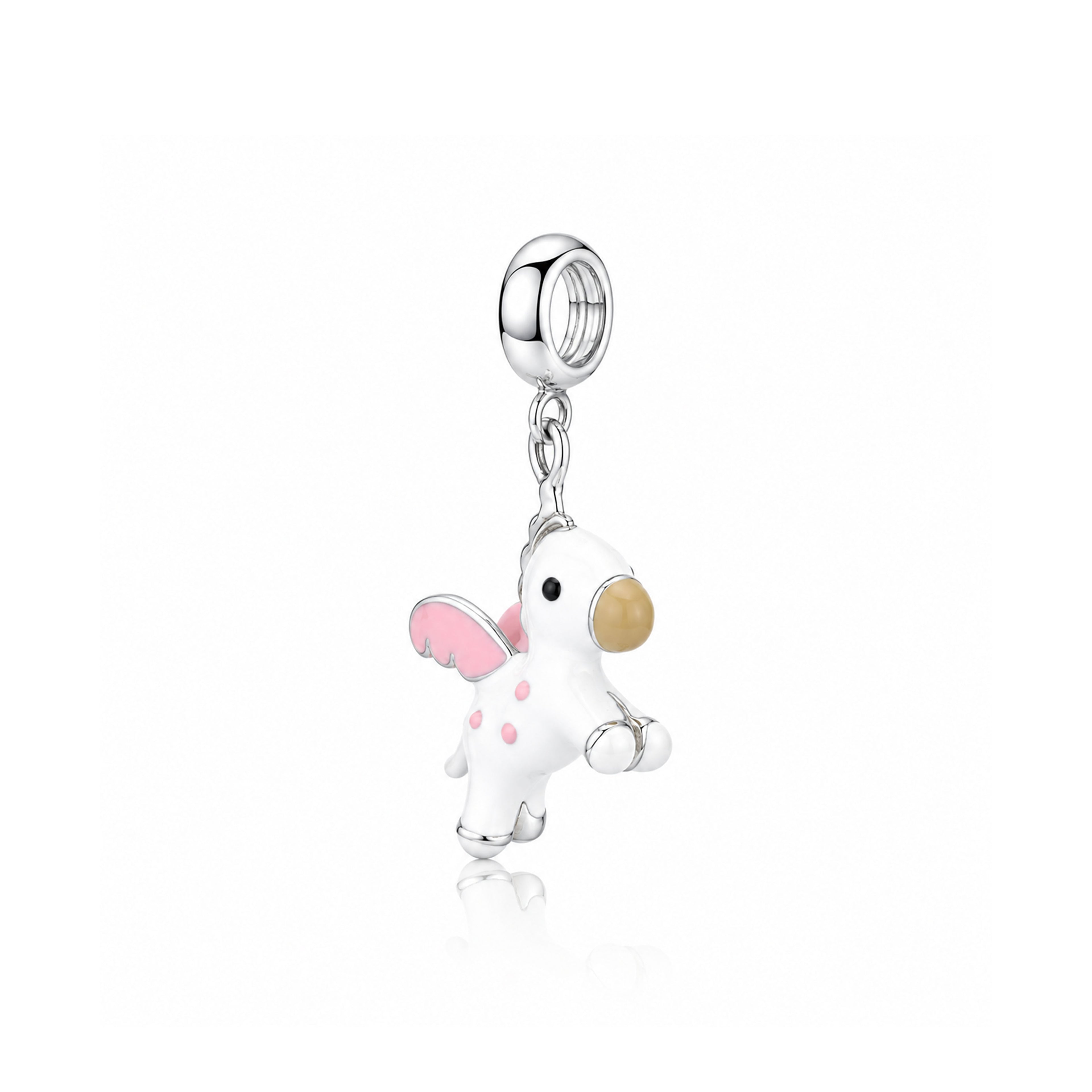 Whimsical Flying Unicorn 925 Sterling Silver SignaturePendant