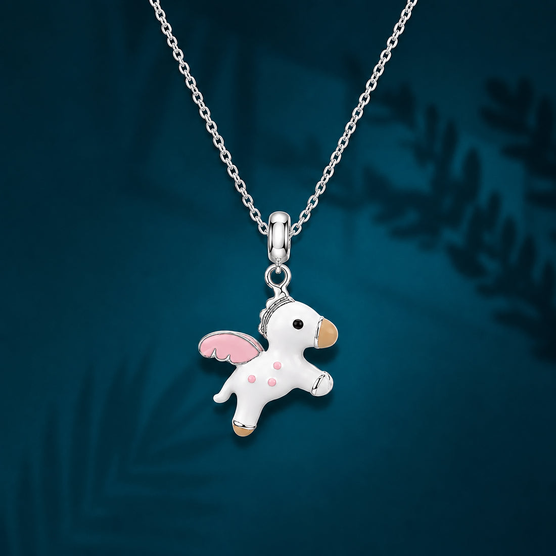 Whimsical Flying Unicorn 925 Sterling Silver Signature Pendant