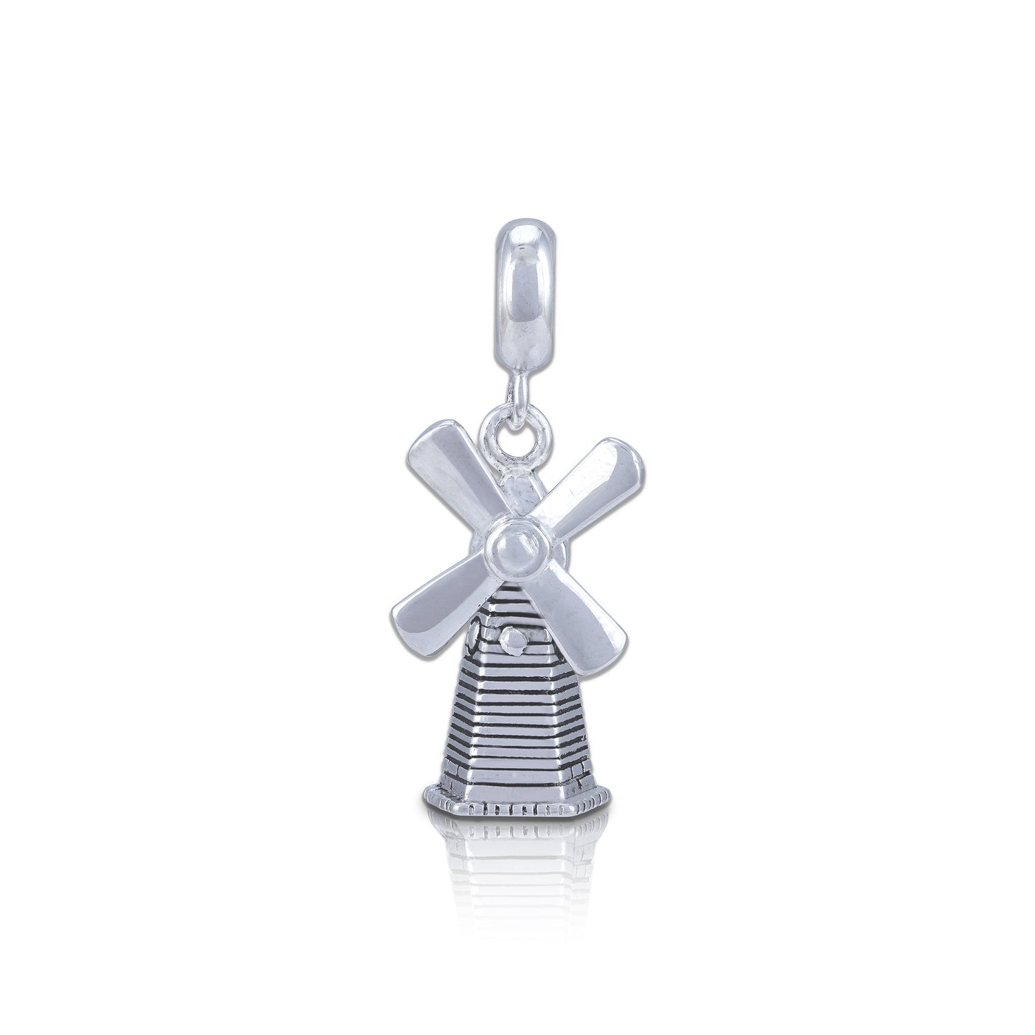 Whispering Windmill 925 Sterling Silver Timeless Beauty Pendant