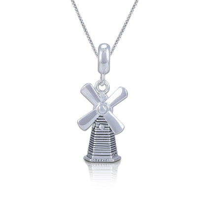 Whispering Windmill 925 Sterling Silver Timeless Beauty Pendant